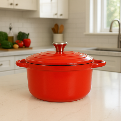 Olla de Hierro Esmaltado 4.9L